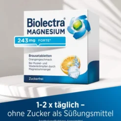 Biolectra Magnesium 243 mg forte Orangengeschmack 40 Brausetabletten