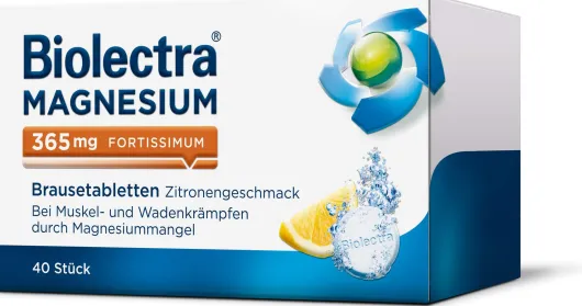 Biolectra Magnesium 365 mg fortissimum Zitronengeschmack 40 Brausetabletten