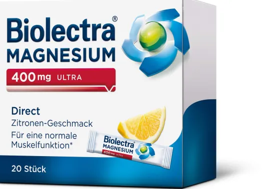 Biolectra Magnesium 400 mg Ultra Direct Zitronengeschmack 20...
