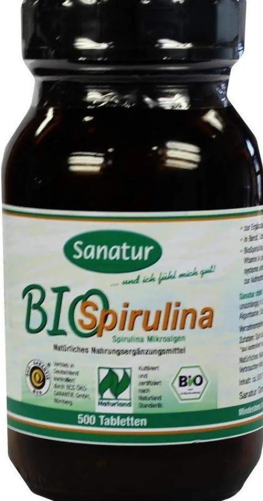 Biospirulina Aus Ökologischer Aquakultur Tabletten 500 Tabletten