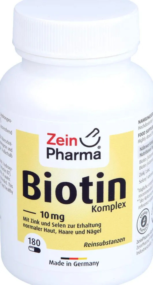 Biotin Komplex 10 mg + Zink + Selen Hochdosiert 180 Kapseln
