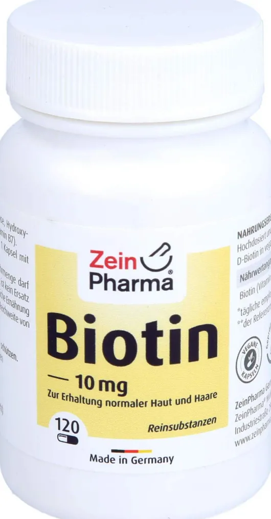 Biotin 10 mg Hochdosiert 120 Kapseln