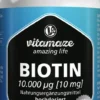 Biotin 10 mg Hochdosiert Vegan 180 Tabletten