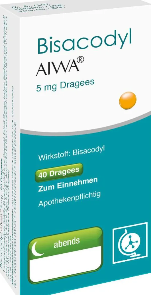 Bisacodyl Aiwa 5 mg 40 Dragees