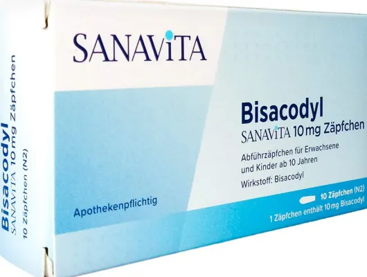 Bisacodyl Sanavita 10 mg Zäpfchen 10 Stück
