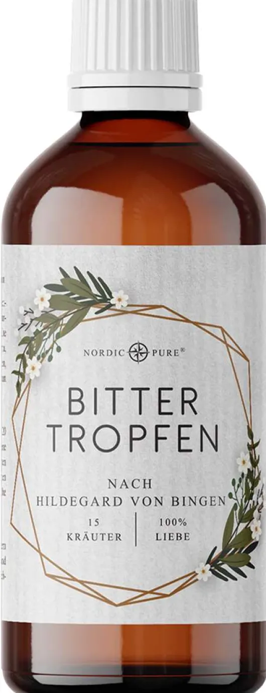 Bittertropfen 15 Kräuter Bitterstoffe Nordic Pure 100 ml