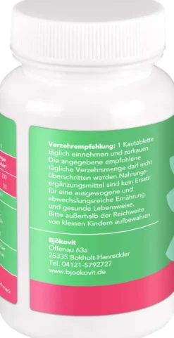 Bjökovit Vitamin B12 Kautabletten Für Kinder Drachenfrucht 120...