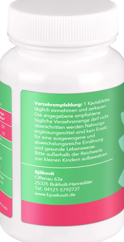 Bjökovit Vitamin B12 Kautabletten Für Kinder Drachenfrucht 120...