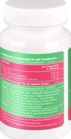 Bjökovit Vitamin B12 Kautabletten Für Kinder Drachenfrucht 120...