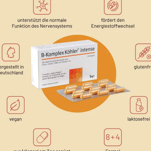 B-Komplex Köhler Intense 30 Kapseln