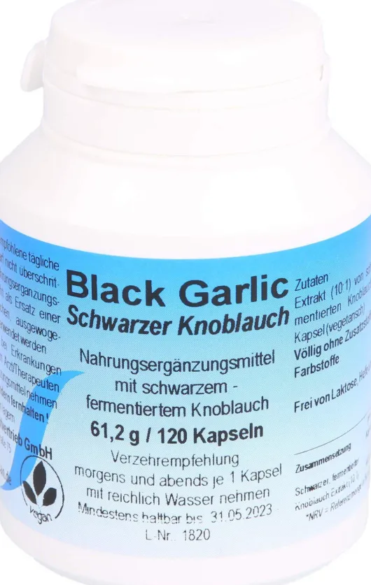 Black Garlic Schwarzer Knoblauch 120 Kapseln