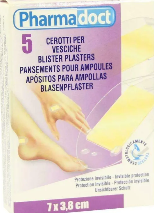 Blasenpflaster 7 X 3,8 cm Hydrocolloid 5 Pflaster