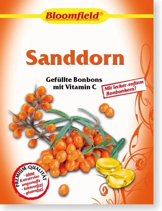 Bloomfield Sanddorn Gefüllte Bonbons 75 G