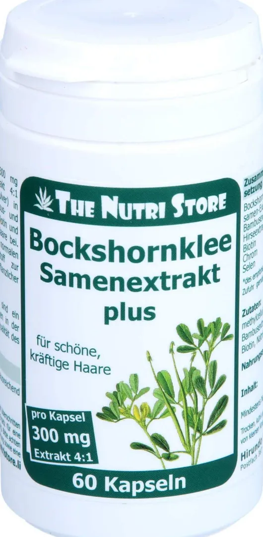 Bockshornklee 300 mg Samenextrakt Plus 60 Kapseln