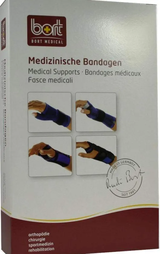 Bort Handgelenkstütze Mit Aluschiene Rechts Small Schwarz