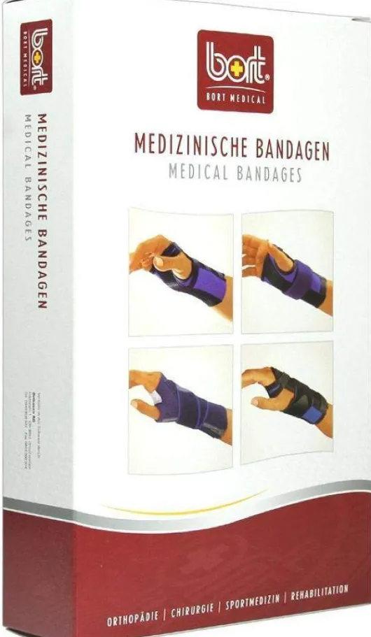 Bort Handgelenkstütze Mit Aluschiene Rechts Small Blau