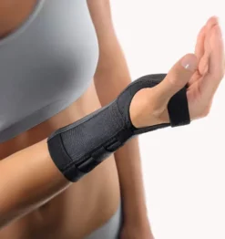 Bort Handgelenkstütze Mit Aluschnalle Links X-Large Schwarz
