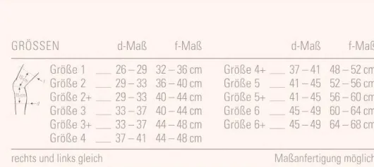 Bort Stabilogen Kniebandage Gr.4 Silber