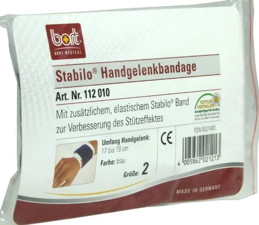 Bort Stabilo Handgelenkbandage Gr.2 Blau 1 Bandage