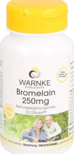 Bromelain 250 mg Magensaftresistente Kapseln 100 Stück