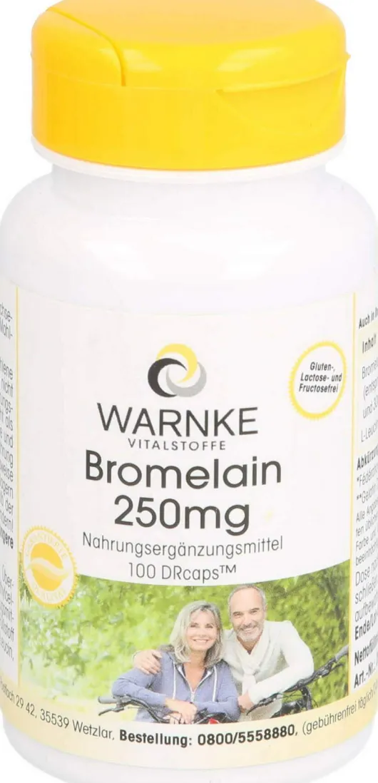 Bromelain 250 mg Magensaftresistente Kapseln 100 Stück