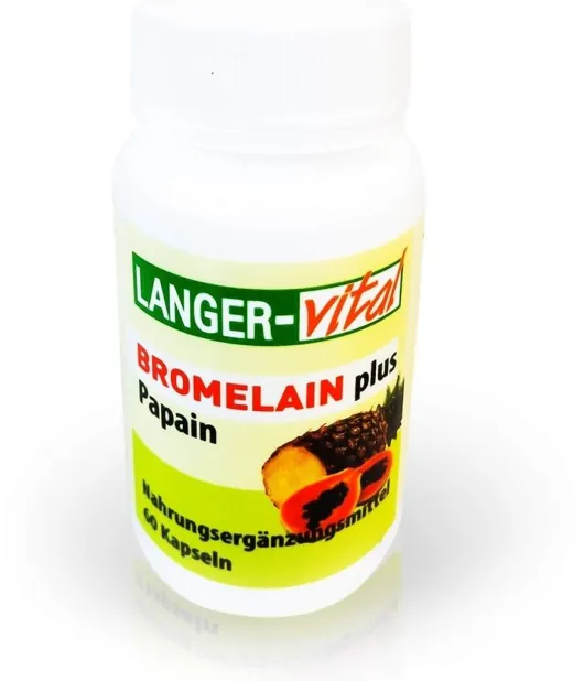 Bromelain 160 Mg+ Papain 160 mg 60 Kapseln