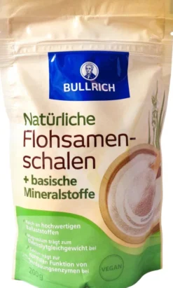 Bullrich Natürliche Flohsamenschalen+bas.Miner. 200g