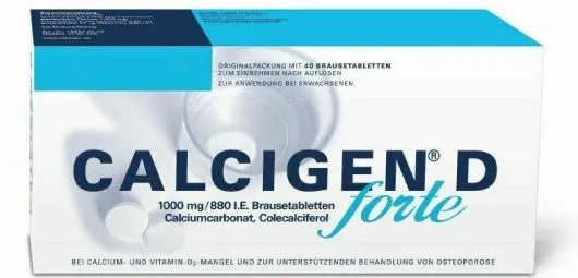 Calcigen D Forte 1000 mg 880 I.E. 40 Brausetabletten