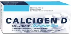 Calcigen D 600 mg und 400 I.E. 50 Kautabletten