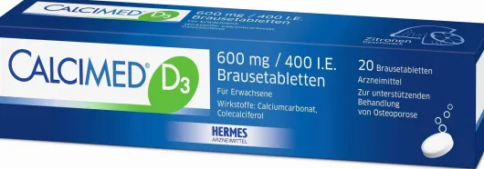 Calcimed D3 600 mg 400 I.E. 20 Brausetabletten
