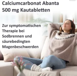 Calciumcarbonat Abanta 500 mg 200 Kautabletten