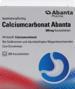 Calciumcarbonat Abanta 500 mg 200 Kautabletten
