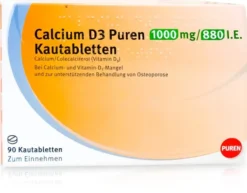 Calcium D3 Puren 1000 mg 880 I.E. 90 Kautabletten