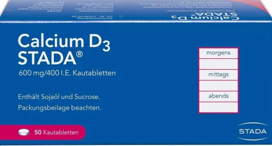 Calcium D3 Stada 600 mg 400 I.E. 50 Kautabletten