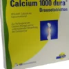 Calcium 1000 Dura Brausetabletten 100 Brausetabletten