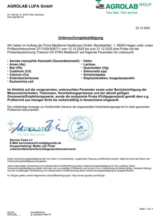 Calcium D3 XTRA Medibond