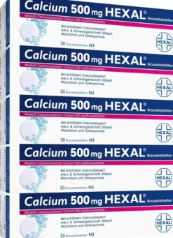 Calcium 500 mg Hexal 100 Brausetabletten