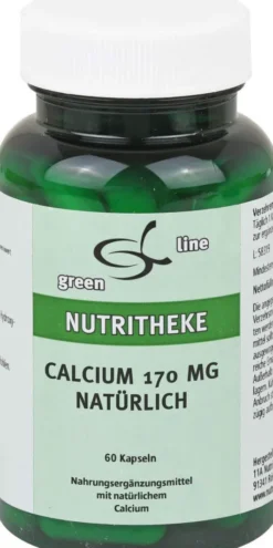 Calcium 170 mg Natürlich Kapseln 60 Kapseln
