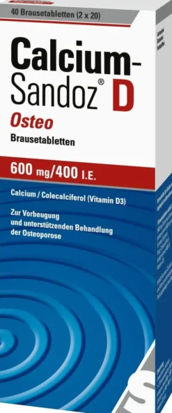 Calcium Sandoz D Osteo 40 Brausetabletten