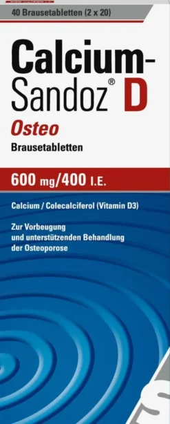 Calcium Sandoz D Osteo 40 Brausetabletten