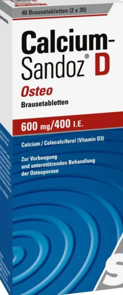 Calcium Sandoz D Osteo 40 Brausetabletten