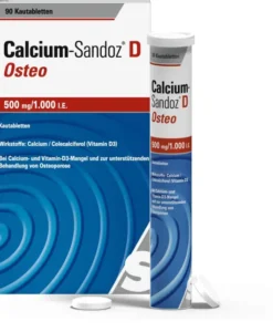 Calcium Sandoz D Osteo 500 mg Pro 1.000 I.E. 90 Kautabletten