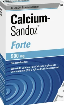 Calcium Sandoz forte 2 X 20 Brausetabletten