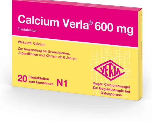 Calcium Verla 600 mg 20 Filmtabletten