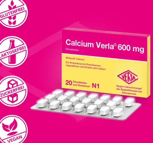Calcium Verla 600 mg 20 Filmtabletten