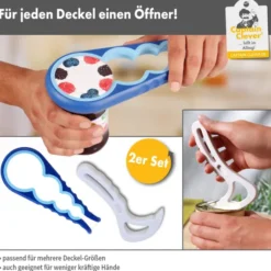 Captain Clever Deckelöffner-Set 2-teilig