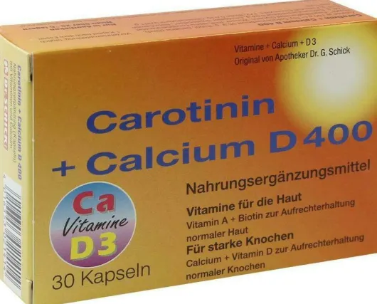 Carotinin + Calcium D 400 30 Kapseln