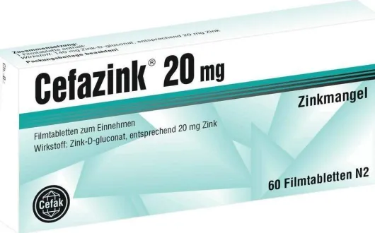 Cefazink 20 mg 60 Filmtabletten