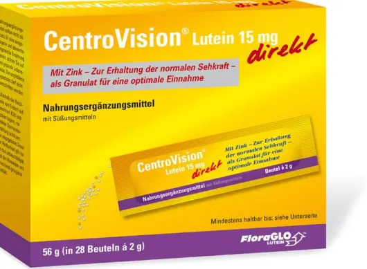 Centrovision Lutein 15 mg Direkt 28 Beutel Granulat