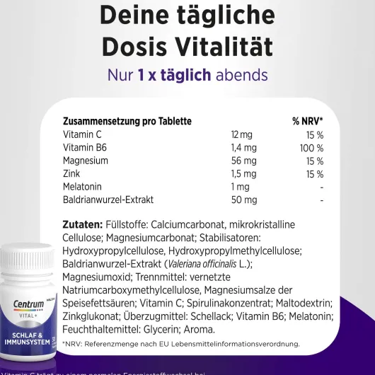 Centrum Vital + Schlaf & Immunsystem 30 Tabletten
